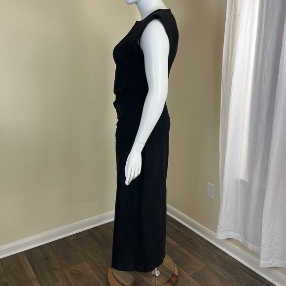 Modern Citizen Women Size 1X Black Cambria Structured Corduroy Maxi Dress Modern - Picture 15 of 17